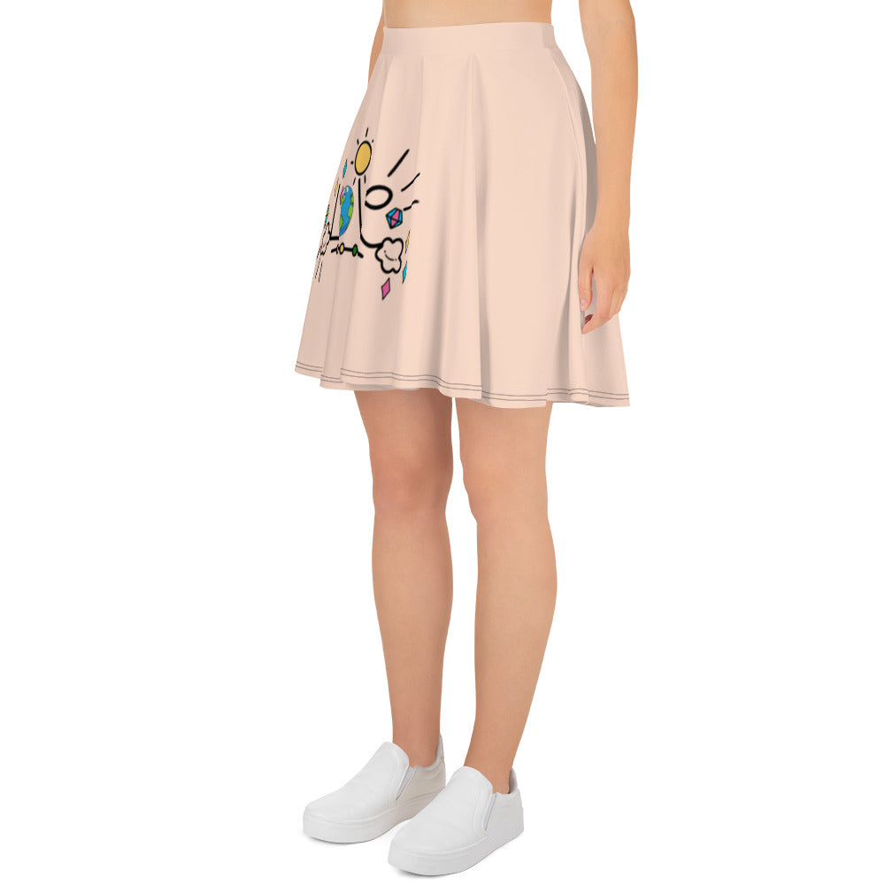 LOVE EARTH - Skater Skirt