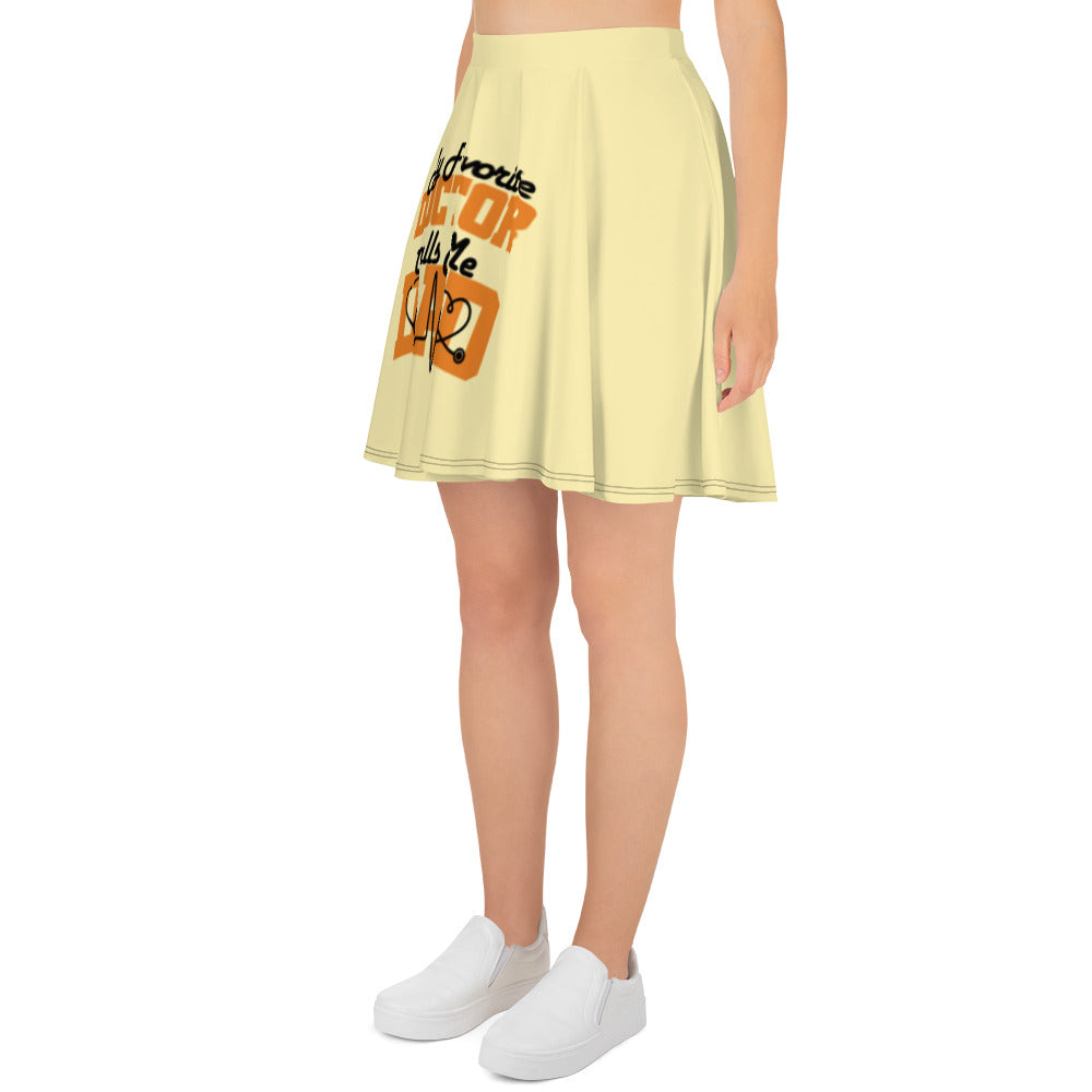 MY FAVORITE DOCTOR CALLS ME DAD - Skater Skirt