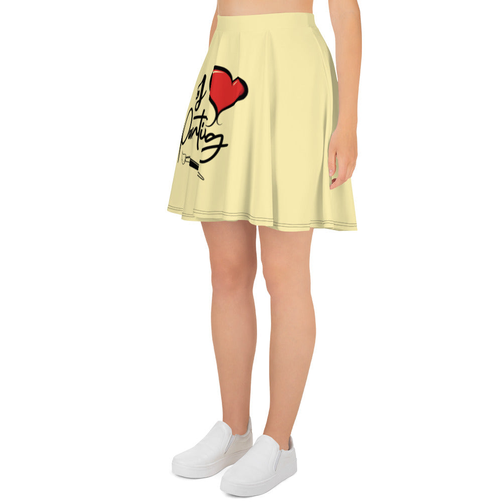 I LOVE PAINTING - Skater Skirt