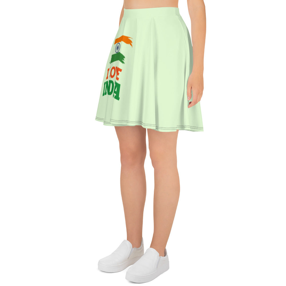 I LOVE INDIA - Skater Skirt