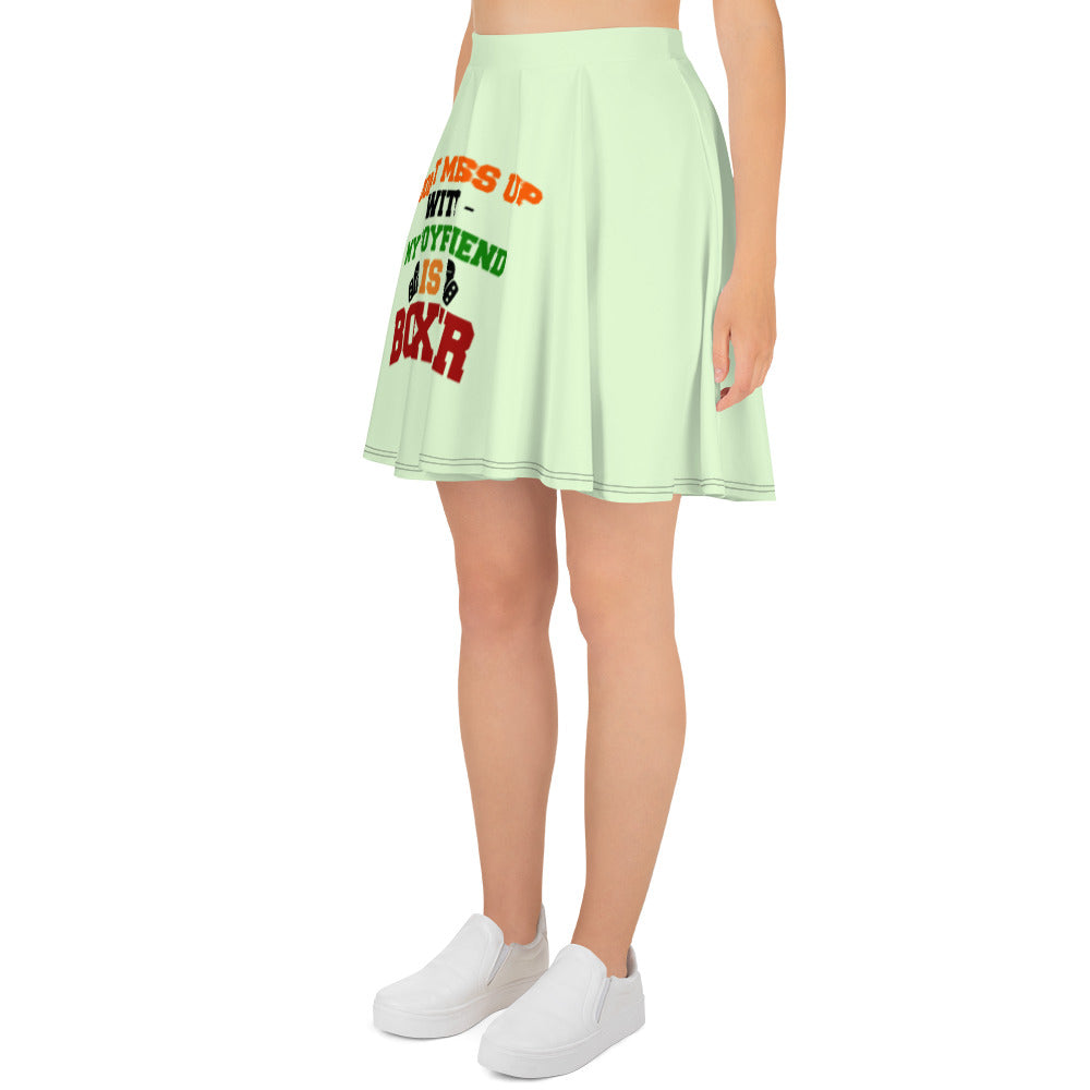 DON'T MESS UP WITH MY BOYFRIEND IS BOXER - Skater Skirt