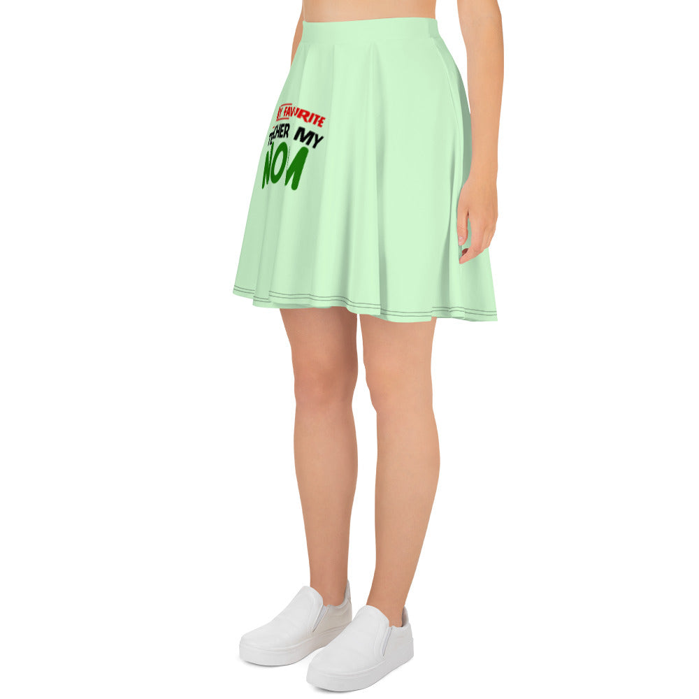 MY FAVOURITE TEACHER IS MOM - Skater Skirt