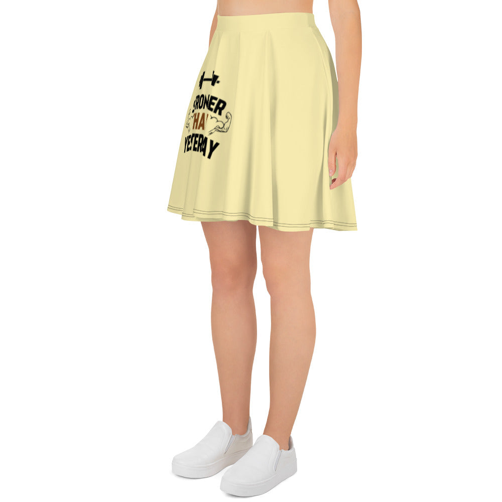 STRONGER THAN YESTERDAY - Skater Skirt