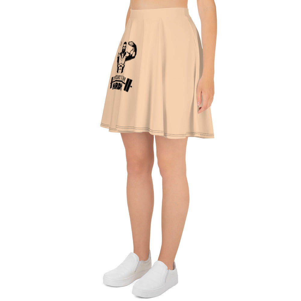 EVERYDAY I PUSH HARDER - Skater Skirt