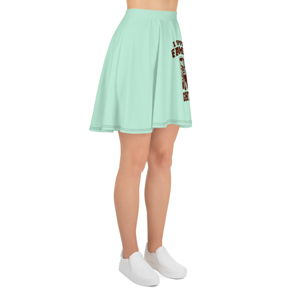 I SUPPORT FARMERS RIGHTS - Skater Skirt