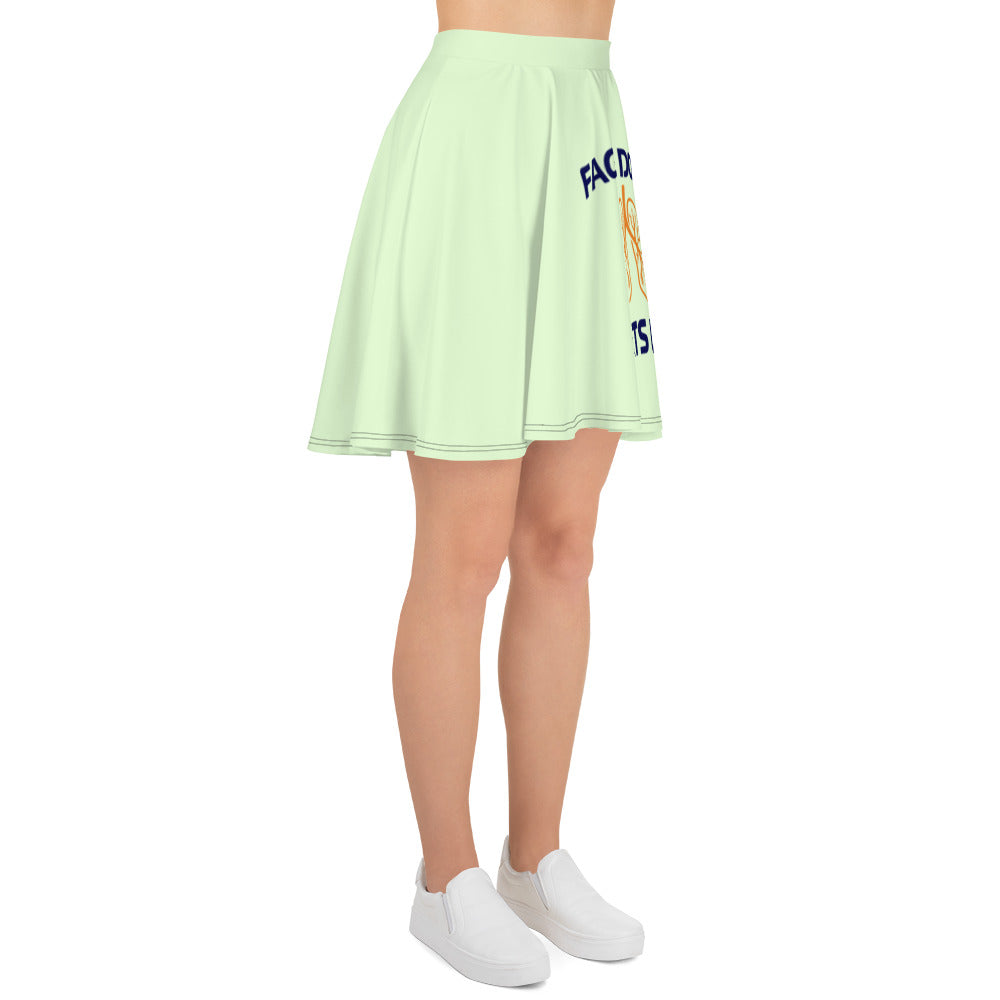 FACE DOWN SATS UP - Skater Skirt