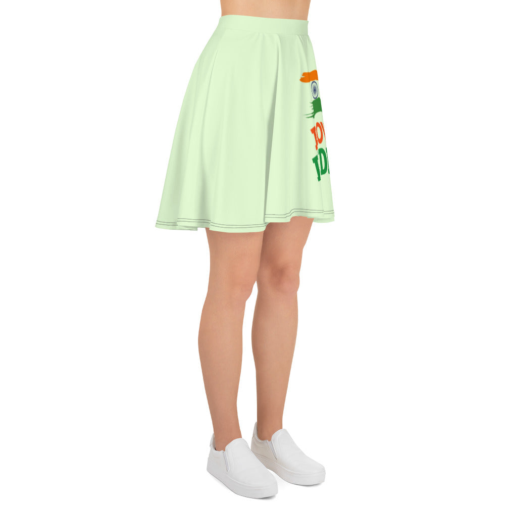 I LOVE INDIA - Skater Skirt