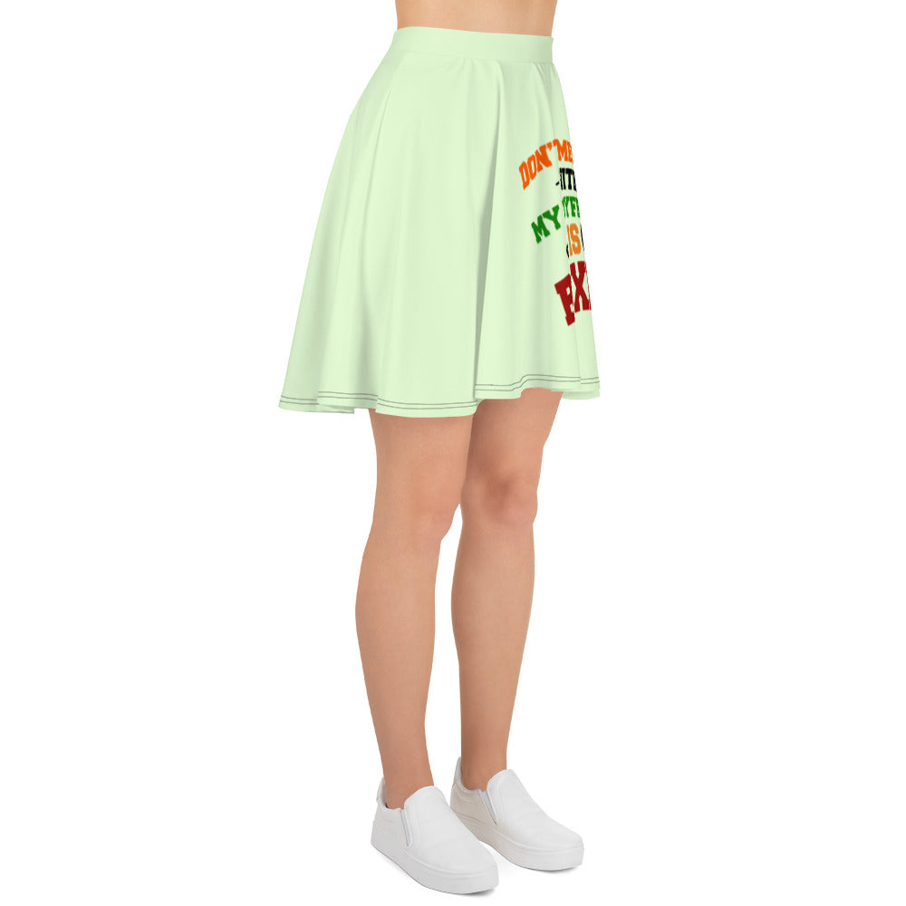 DON'T MESS UP WITH MY BOYFRIEND IS BOXER - Skater Skirt