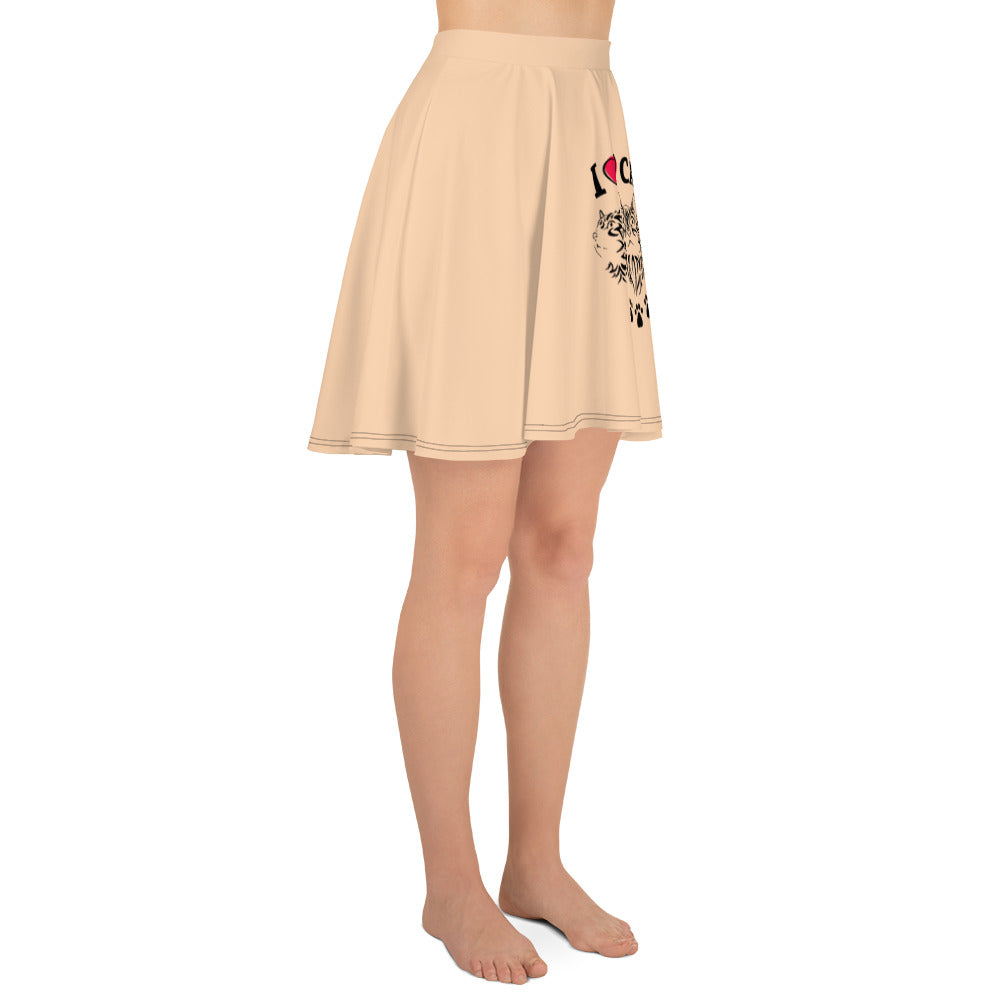 I LOVE CATS - Skater Skirt