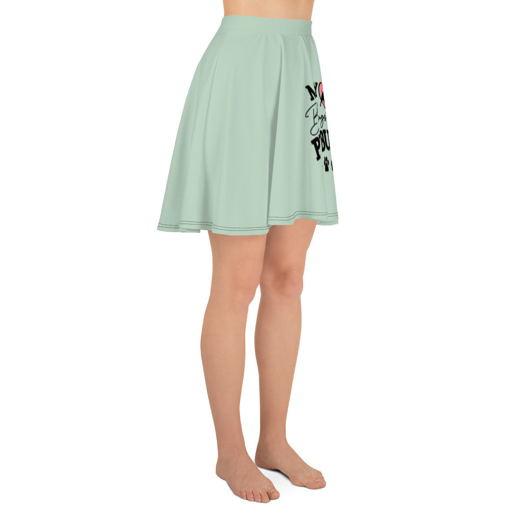 MY BELONGS TO A PITBULL - Skater Skirt