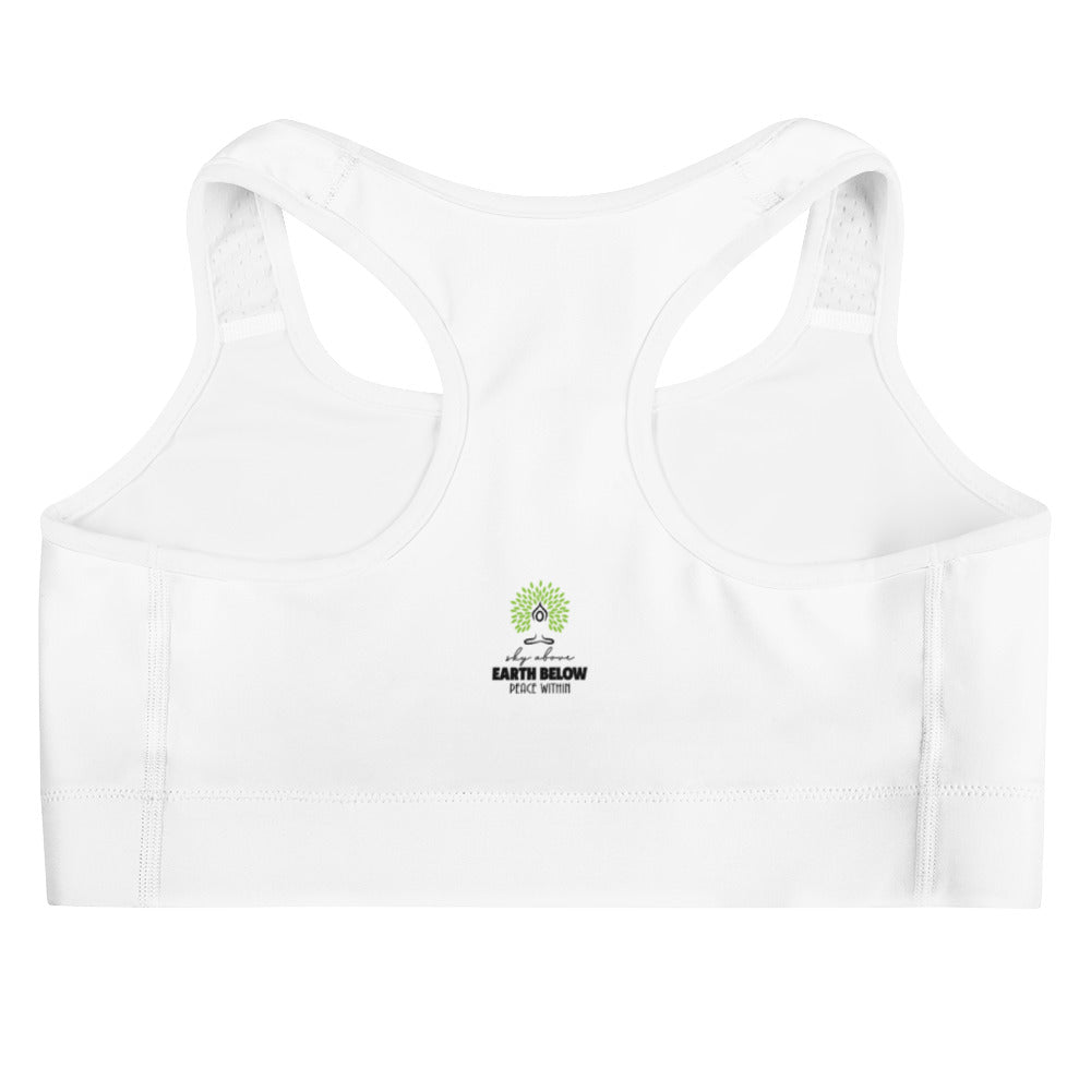 SKY ABOVE EARTH BELOW PEACE WITHIN - Sports bra
