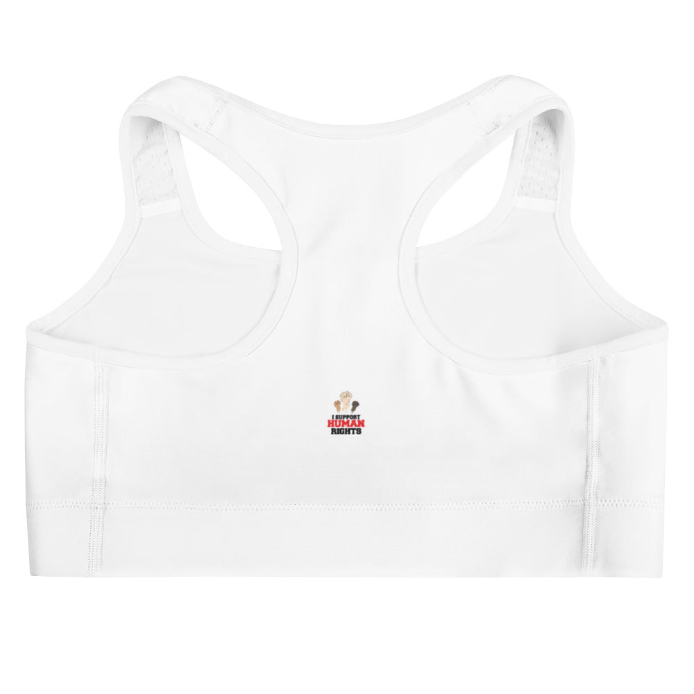 I SUPPORT HUMAN RIGHTS - Sports bra