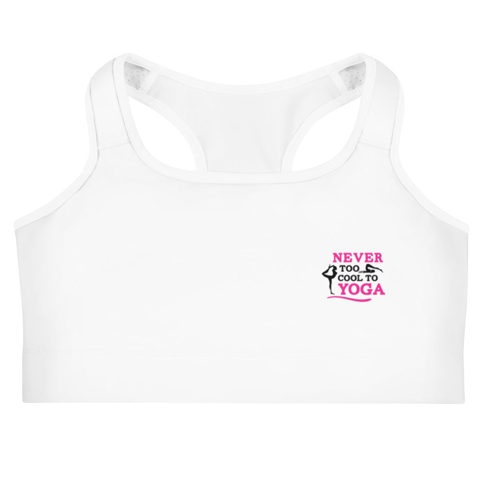 NEVER TOO COOL TO YOGA - Sports bra