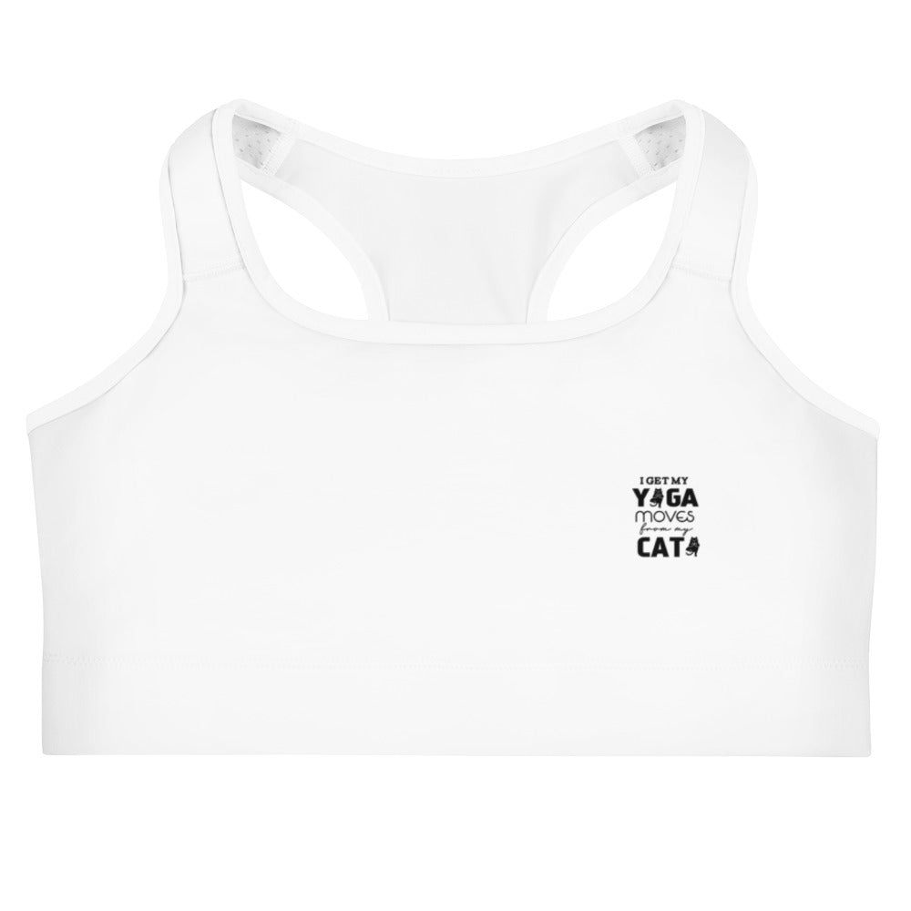 I GET YOGA MOVES FROM MY CAT - Sports bra