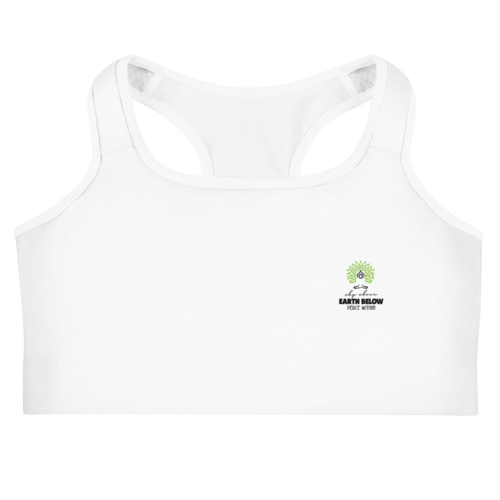 SKY ABOVE EARTH BELOW PEACE WITHIN - Sports bra