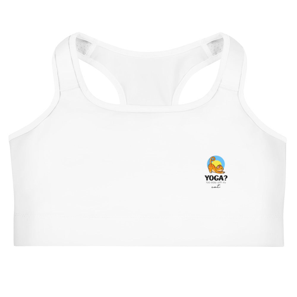 YOGA ? TOO EASY WITH MY CAT - Sports bra