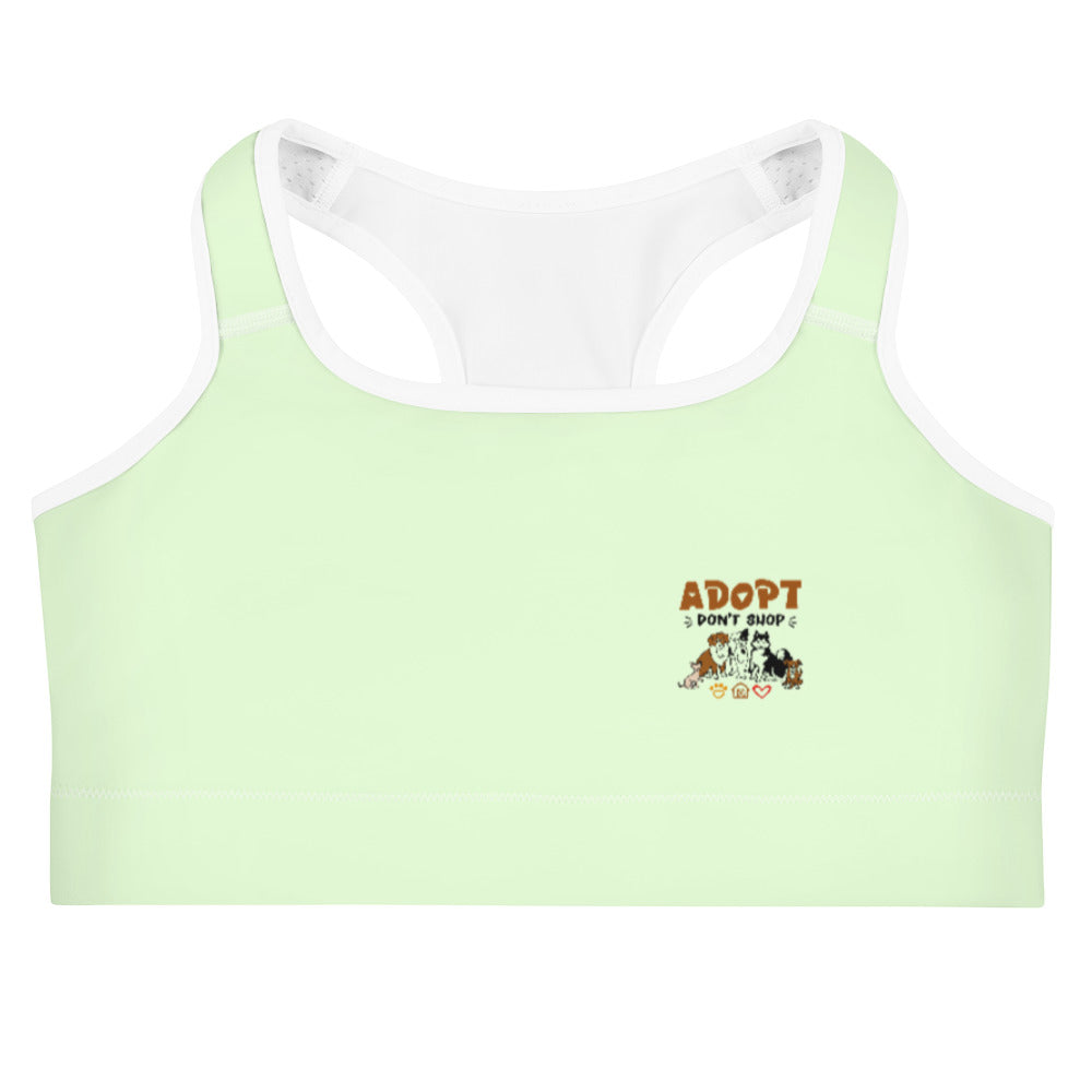 ADOPT DON'T SHOP - Sports bra