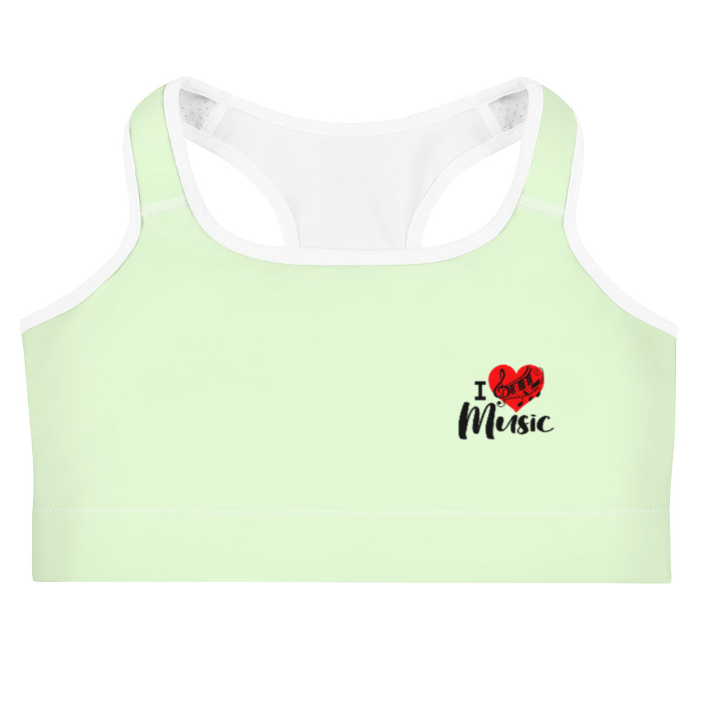 I LOVE MUSIC - Sports bra