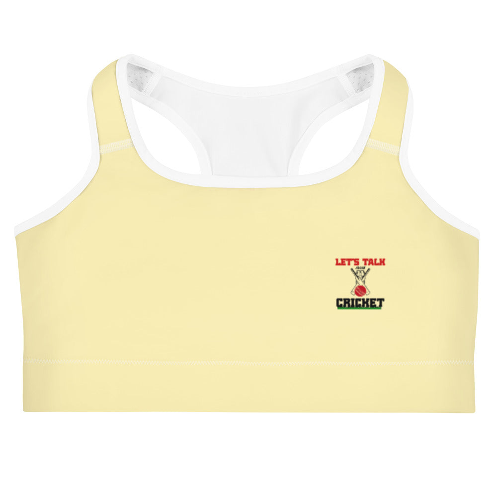 LET'S TALK ABOUT CRICKET - Sports bra