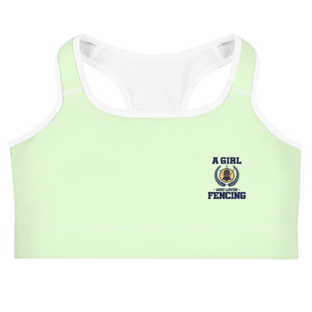 A GIRL WHO LOVES FENCING - Sports bra