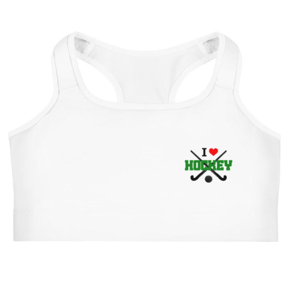 I LOVE HOCKEY - Sports bra