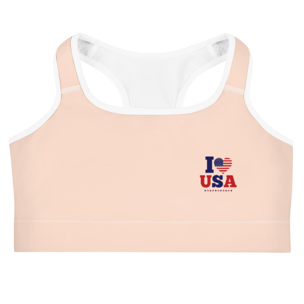 I LOVE USA - Sports bra