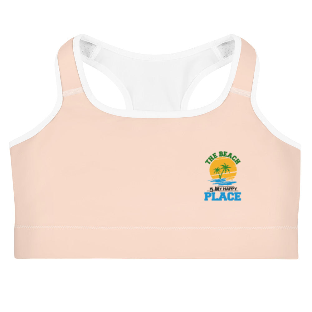 THE BEACH IS MY HAPPY PLACE - Sports bra