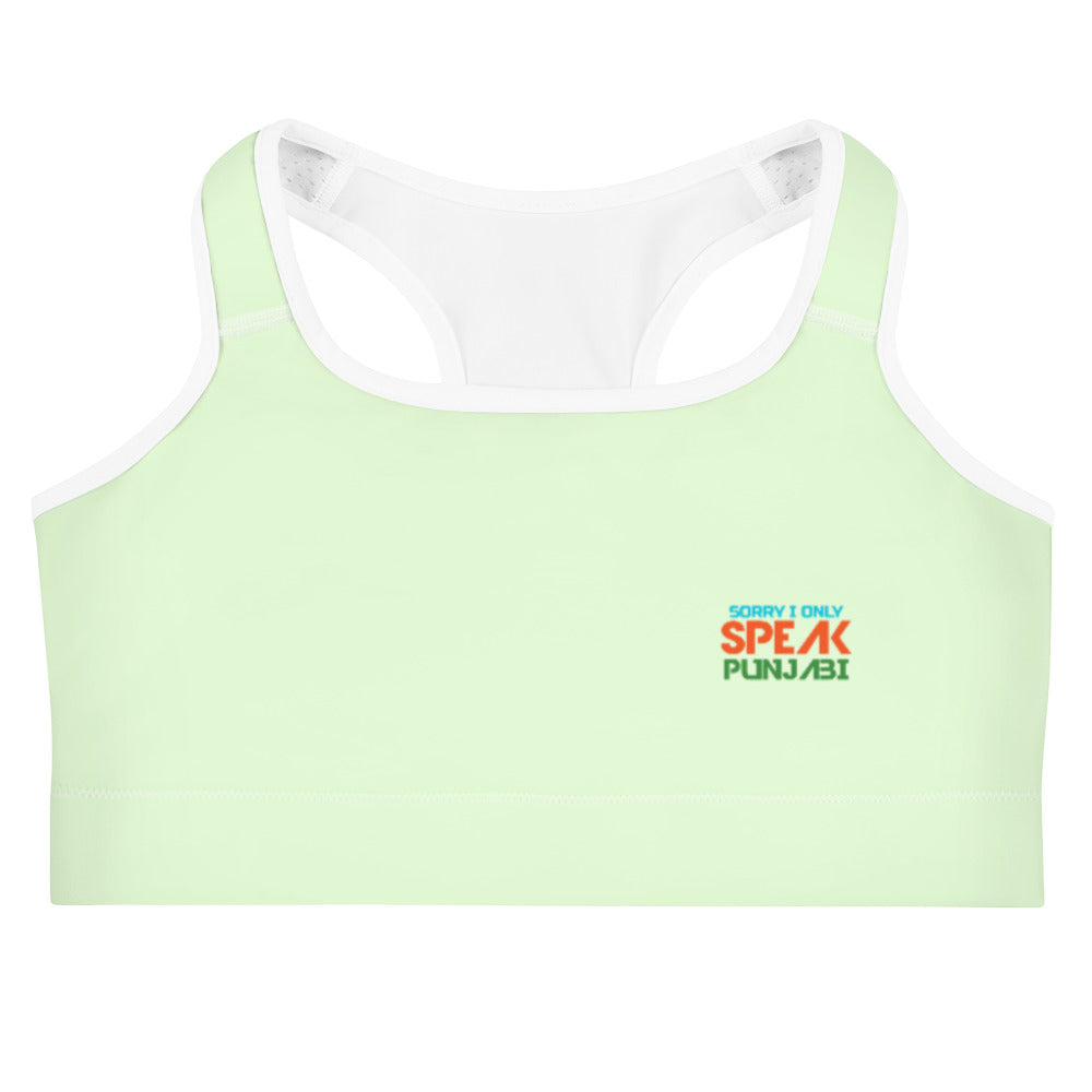 SORRY I ONLY SPEAK PUNJABI - Sports bra