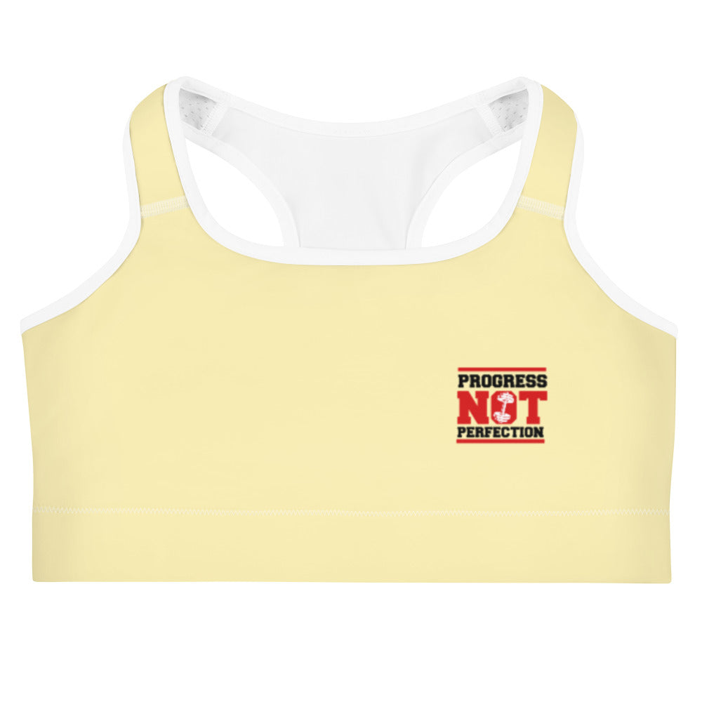 PROGRESS NOT PERFECTION - Sports bra