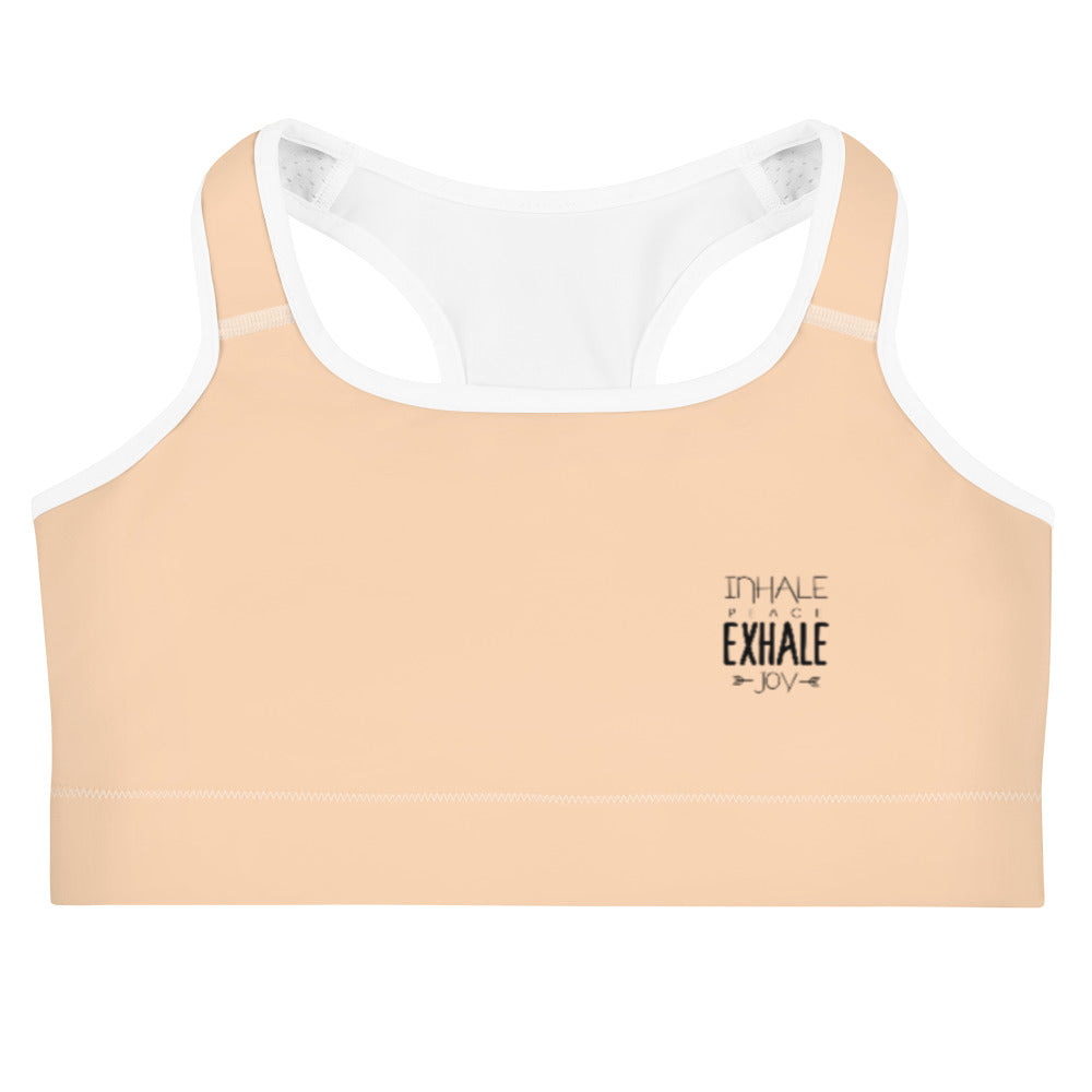 INHALE PEACE EXHALE JOY - Sports bra