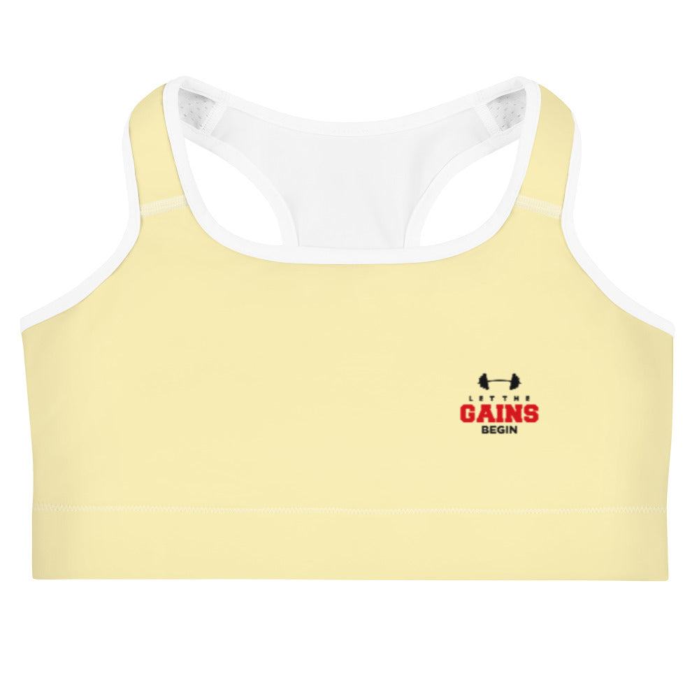 LET THE GAINS BEGIN - Sports bra