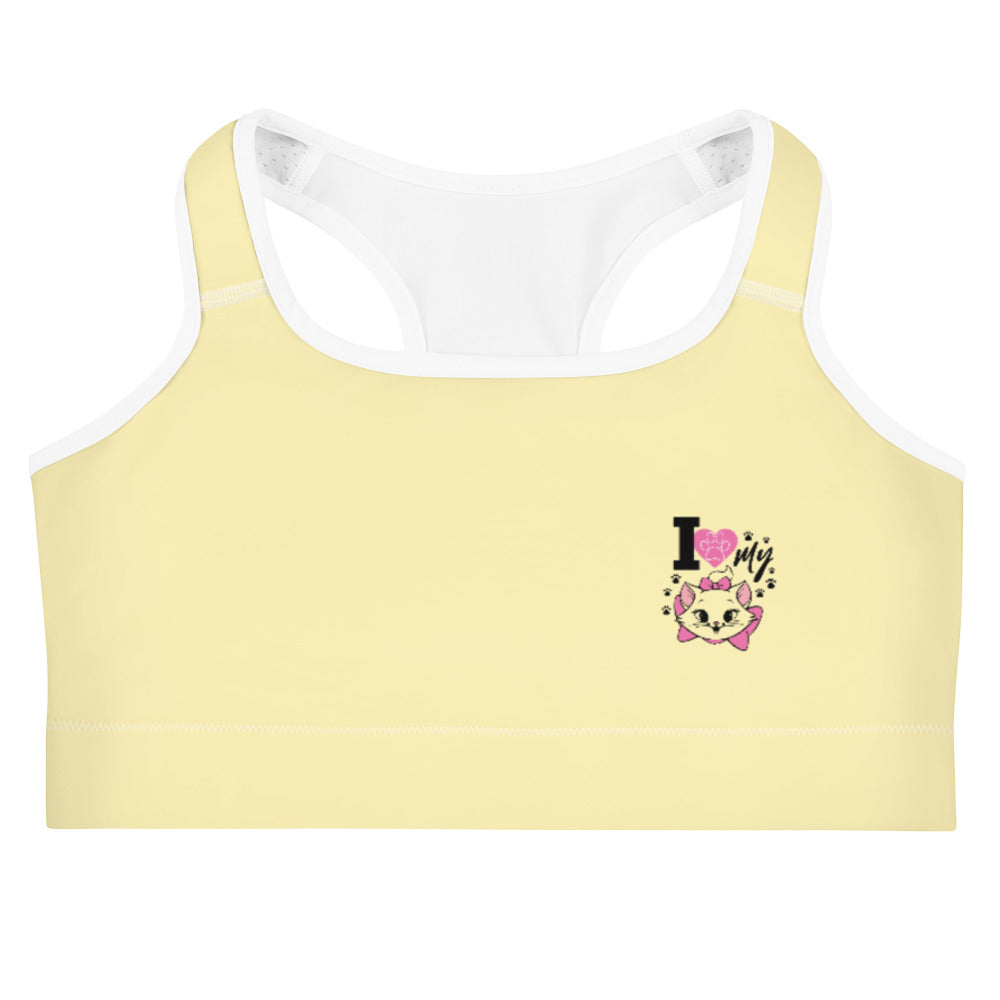 I LOVE MY CAT - Sports bra