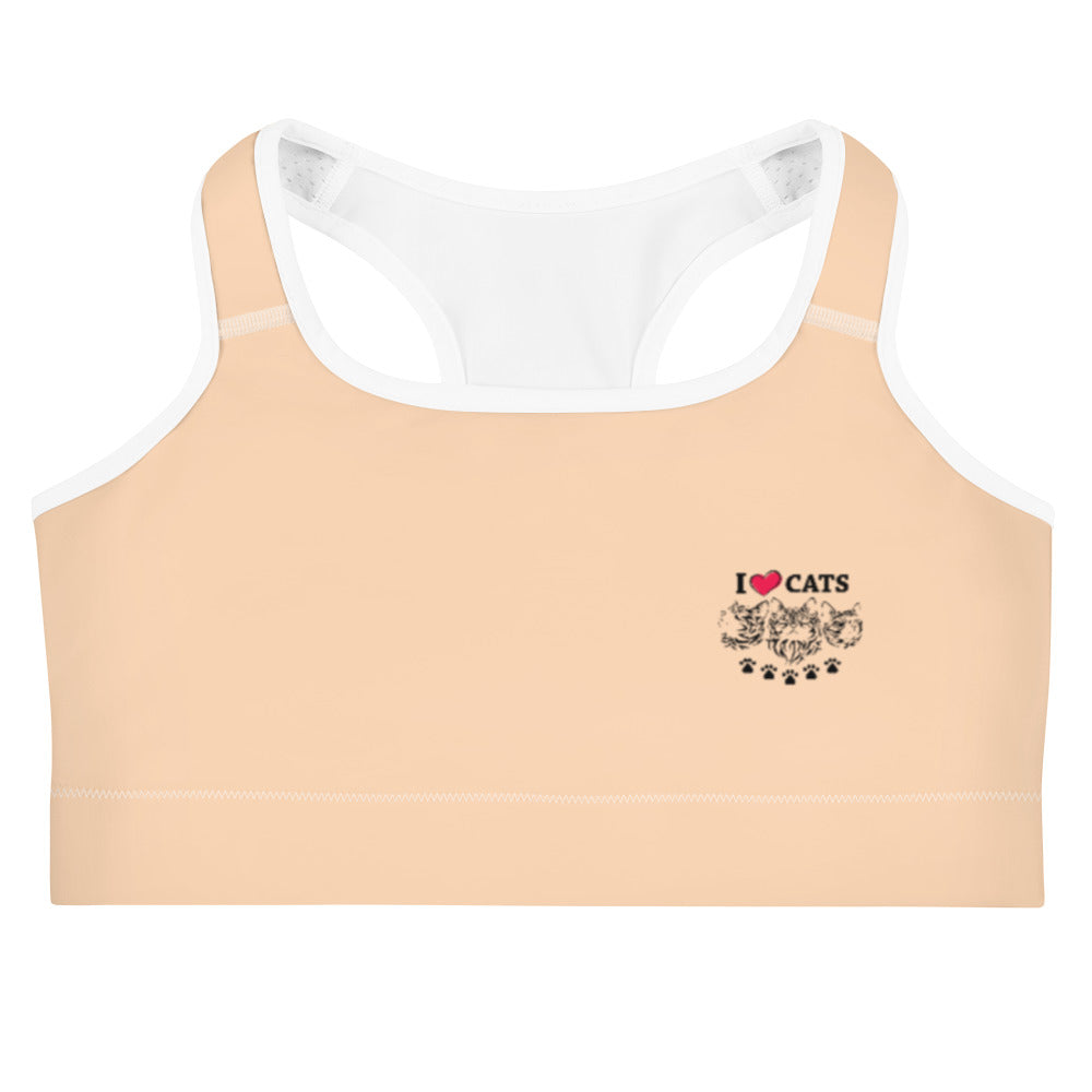 I LOVE CATS - Sports bra