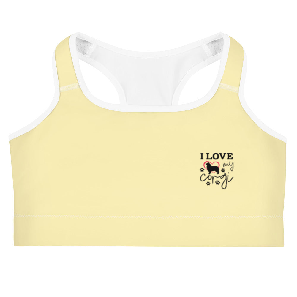 I LOVE MY CORGI - Sports bra