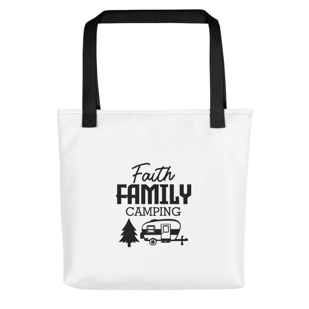 Family Camping- Tote bag