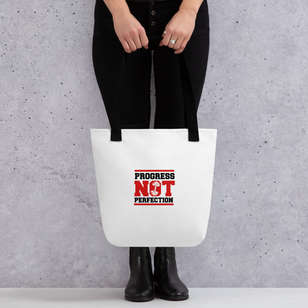 PROGRESS NOT PERFECTION - Tote bag