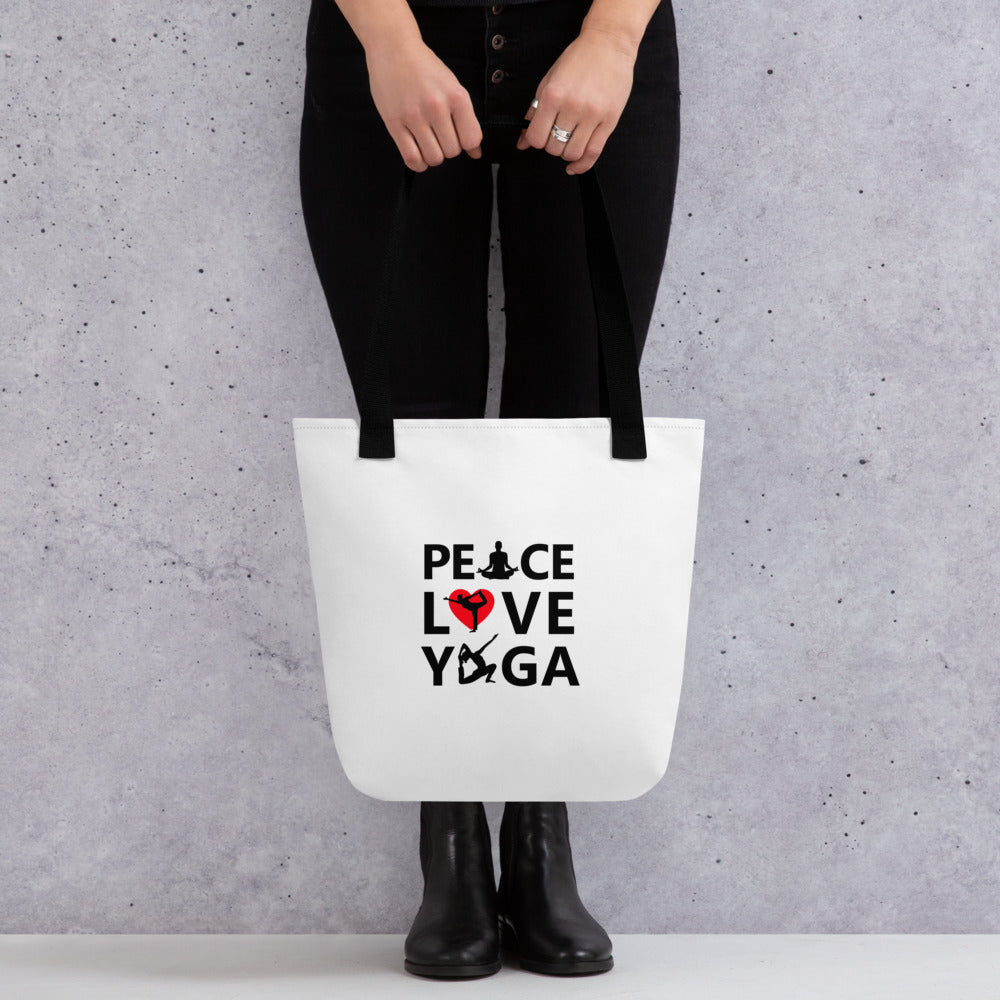 PEACE LOVE YOGA - Tote bag