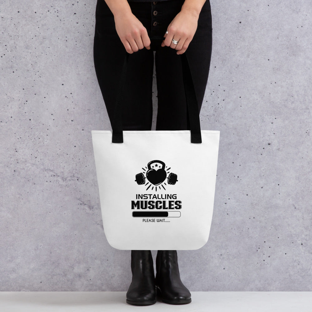 INSTALLING MUSCLES - Tote bag