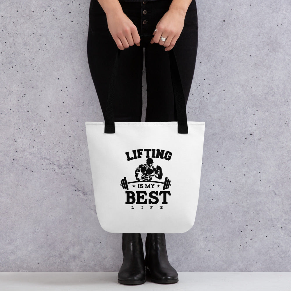 LIFTING IS MY BEST LIFE - Tote bag