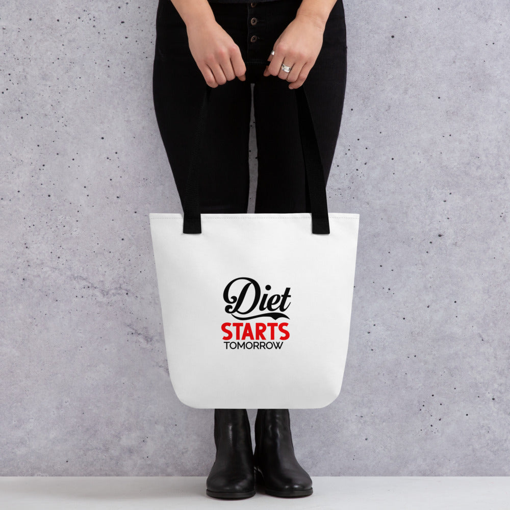 DIET STARTS TOMORROW - Tote bag