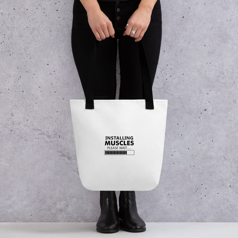 INSTALLING MUSCLES - Tote bag