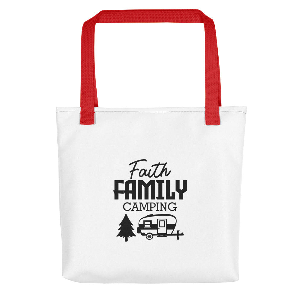 Family Camping- Tote bag