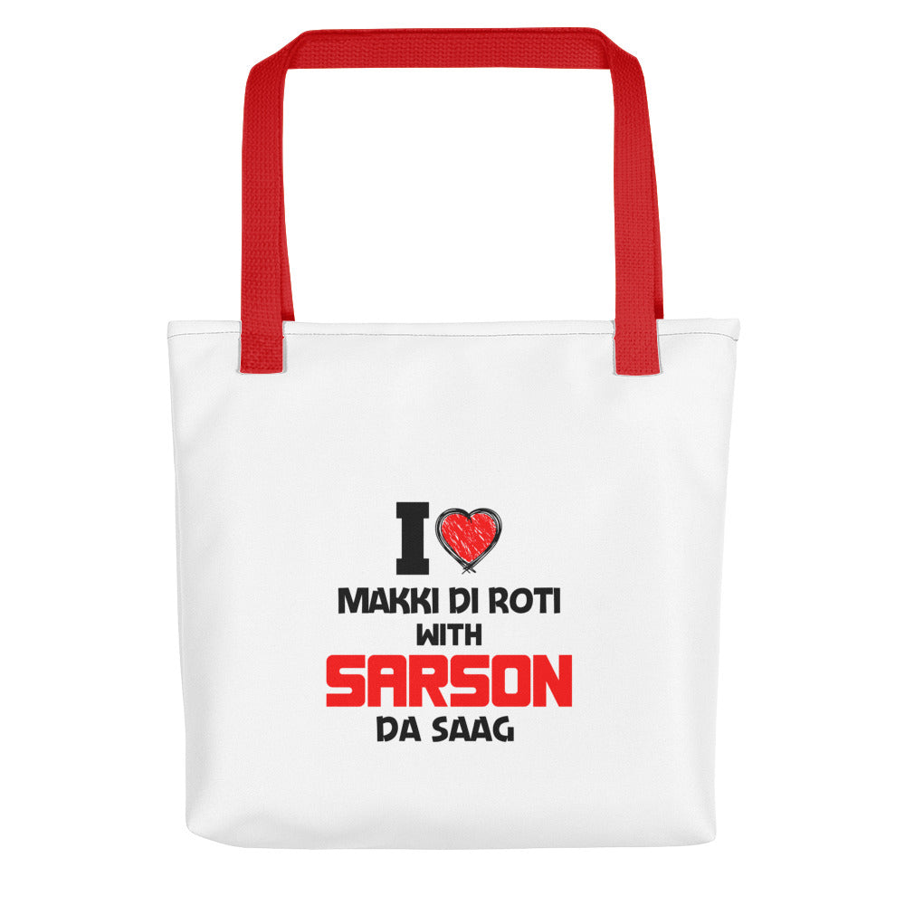 I LOVE MAKKI DI ROTI - Tote bag