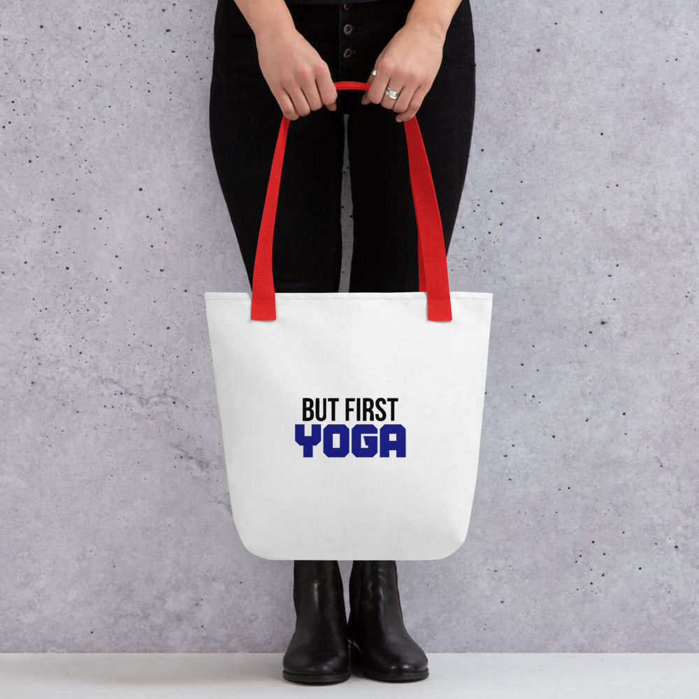 BUT FIRST YOGA - Tote bag