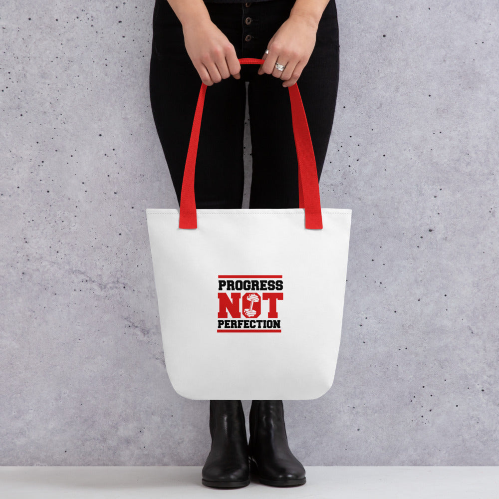 PROGRESS NOT PERFECTION - Tote bag