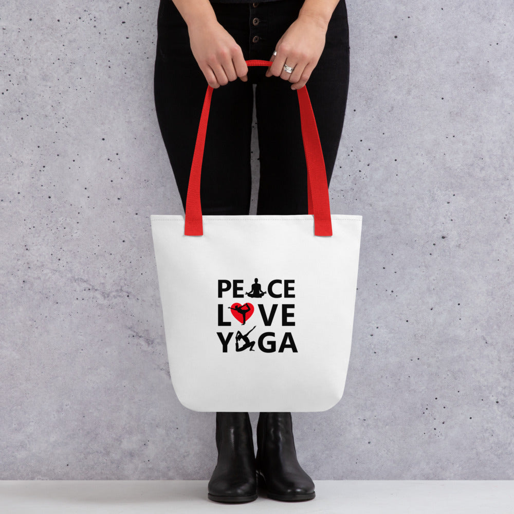 PEACE LOVE YOGA - Tote bag