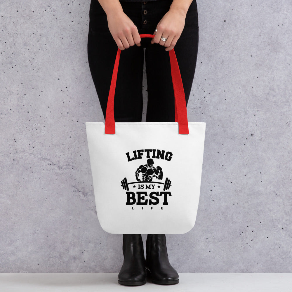 LIFTING IS MY BEST LIFE - Tote bag