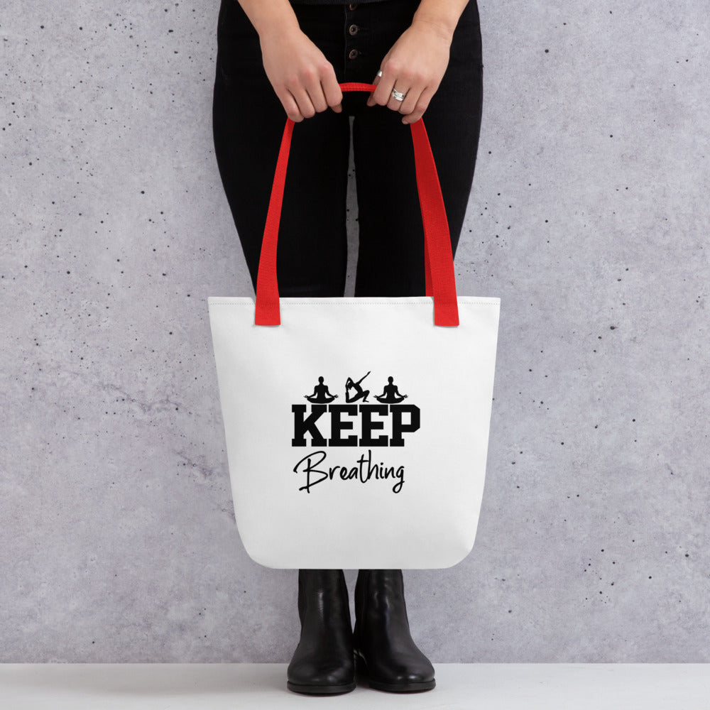KEEP BREATHING - Tote bag