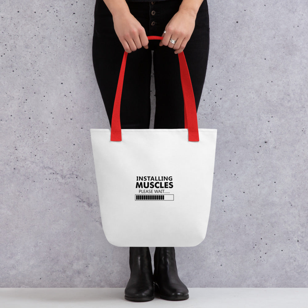 INSTALLING MUSCLES - Tote bag