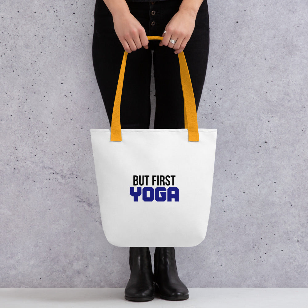 BUT FIRST YOGA - Tote bag